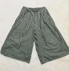 クラウドナイン　ワイドパンツ　スカーチョ　ガウチョパンツ　ストライプ