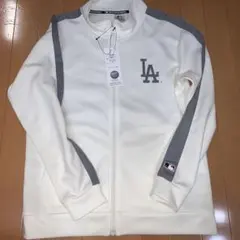 MLB ドジャース トラックジャケット ジャージ オフホワイト　M