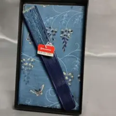 1700円【未使用】扇子ハンカチギフトセット(送料300円)