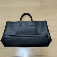 TOPKAPI ブラックトートバッグ　フェイクレザー