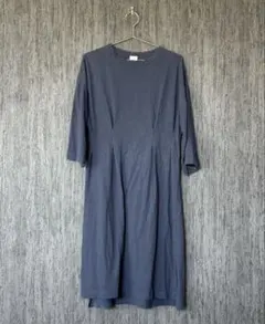 Champion Tシャツワンピース ネイビー 七分袖 100%コットン