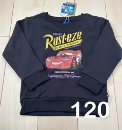 新品 ディズニー カーズ マックィーン 裏起毛 トレーナー 120