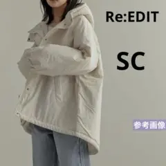 Re:EDIT 中綿入りオーバーサイズモンスターパーカーコート　アイボリー　SC