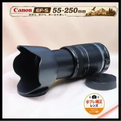 イベントに最適 フード付 望遠レンズ Canon EF-S 55-250mmのサムネイル