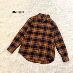UNIQLO ユニクロ フランネルチェックシャツ 長袖 秋冬 L カジュアル