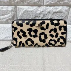 COACH コーチ ヒョウ柄 レオパード柄 長財布
