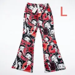 タグ付き・ 미사용 SHEIN X ベティ・ブープ フレア パンツ Lサイズ