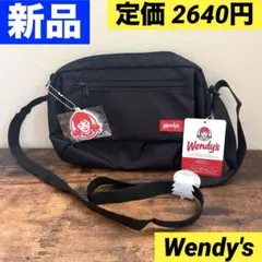 ウェンディーズ Wendy's 斜め掛けかばん　ショルダーバッグ　ブラック　黒