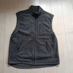 old GAP オールドギャップ フリースベスト ジップアップ グレーXL