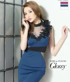 ROBE de FLEURS Glossy ドレス