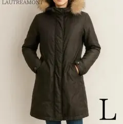 美品 LAUTREAMONT キュプラ ダウンコート ラクーンファー L 40