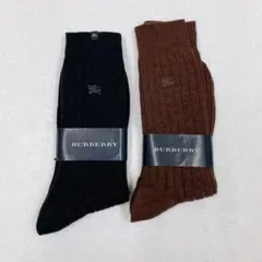 BURBERRYバーバリー靴下25-27厚手2足メンズビジネスオフィスソックス