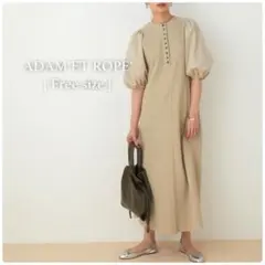 アダムエロペ ＊ ボタンディティールワンピースニット半袖