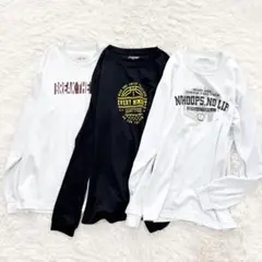 【3枚セット】XTS バスケットボール 長袖Tシャツ　ロンT XL相当