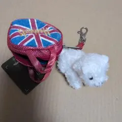 Harrods Westie in Bag Keyring 　ユニオンジャック柄のサムネイル