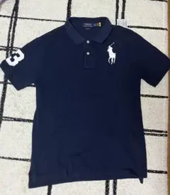 美品Polo Ralph Lauren ポロシャツ ネイビー ビックポニーs - メルカリ