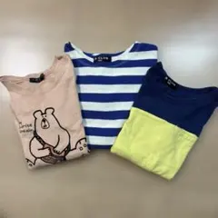 L Bクラブ　ロンT 長袖カットソー　まとめ売り　3点セット　100サイズ