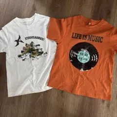 キッズ 半袖Tシャツ 2枚セット スパンコールのサムネイル