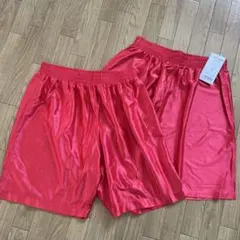 値下げwundou 　サッカーパンツ XL レッド　バスケ２枚セットのサムネイル