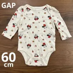 【GAP】ミニー長袖ロンパース60cm