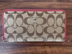 COACH シグネチャー ラウンドファスナー 長財布
