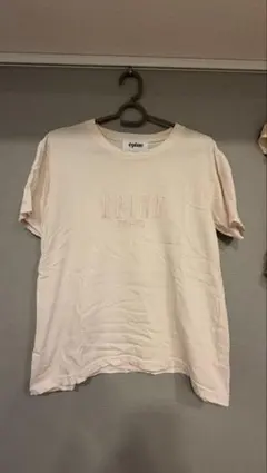 epine 刺繍ロゴ 半袖Tシャツ ピンク ロゴはピンク文字のサムネイル