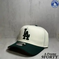 海外限定モデル】 ドジャース 9FORTY グレー 青 ツートン キャップ ①