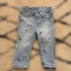 GAP デニムパンツ 花柄 70 6-12m ベビー