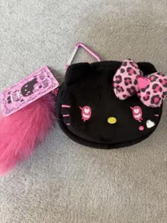 サンリオ　キティちゃん ミニギャル フェスポーチ黒