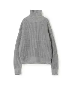 caban コットンカシミヤワッフル タートルネックプルオーバー　新品未使用