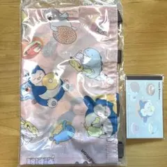 ミスド福袋ポケモンキャラクターエコバック メモ帳 ポーチ3点セット