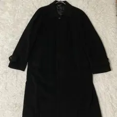 D'URBAN ダーバン カシミヤ100% ステンカラーコート 黒 L メンズ