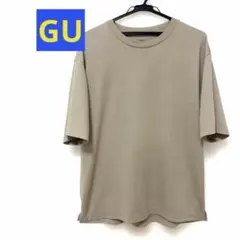SALE！GUジーユードライポンチクルーネックTシャツ5分袖