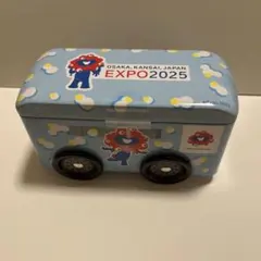 【未開封】大阪万博　ミャクミャク　バス型缶