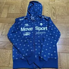 Move Sport ジッパー付きフードジャケット ネイビー