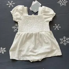 新品✨ フリル袖 ワンピース水着 100cm