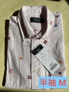 新品未使用 POLO 半袖 シャツ M 薄いピンク系