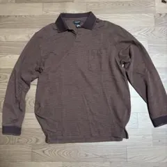 ブラウン ポロシャツ