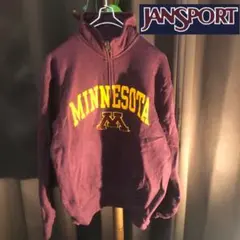 JANSPORT ミネソタ大学 ハーフジップスウェット