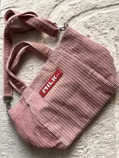 コーデュロイショルダーバッグ