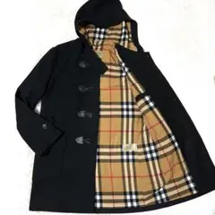 美品✨バーバリー ロンドン イングランド ダッフルコート カシミヤ メガチェック