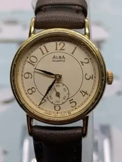 【稼働/ベルト電池新品】SEIKO ALBA V252-0020 1995年製