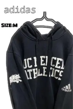 【古着】海外製　希少　adidas カレッジロゴパーカー