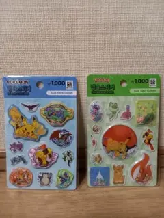 韓国限定 ポケモン ウォーターシール カプセルシール 2枚セット
