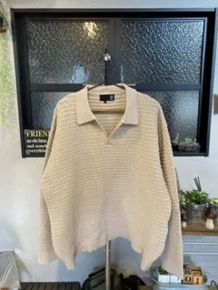 【値引き不可】美品！ラコレ メッシュニット ポロシャツ L ※ＸＸＬ相当
