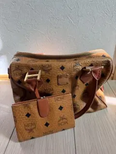 MCM レザーボストンバッグ 中型 ブラウン 2026年最新】mcm ボストンバッグの人気アイテム - メルカリ