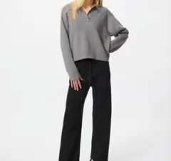 ウォッシャブルニットリブパンツ　ユニクロ