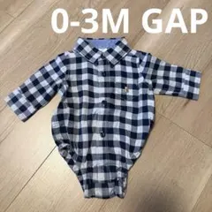 baby GAP チェック柄 ロンパース 0-3ヶ月