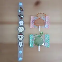 ちいかわ　ラバーバンド　キャンディチャーム　シーサー　くりまんじゅう