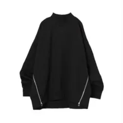 JEANASIS ジーナシス サイドジップ スウェット ブラック 黒 トレーナー